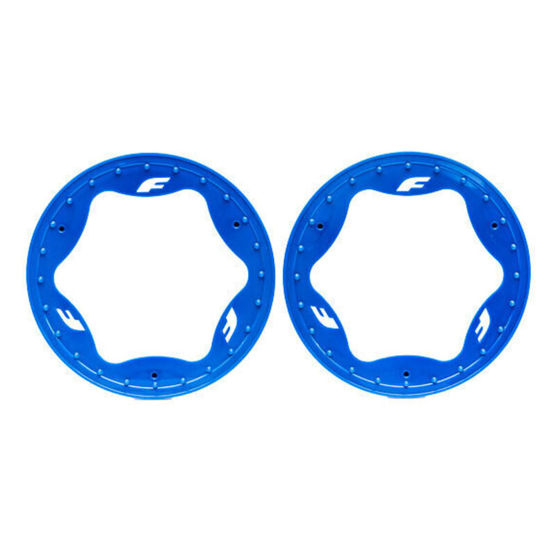 Traxxas 3.9in Red Funco Rear Beadlock Rings (2) TRA10977-BLUE