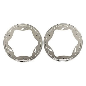 Traxxas 3.9in Chrome Funco Rear Beadlock Rings (2) TRA10977-CHRM
