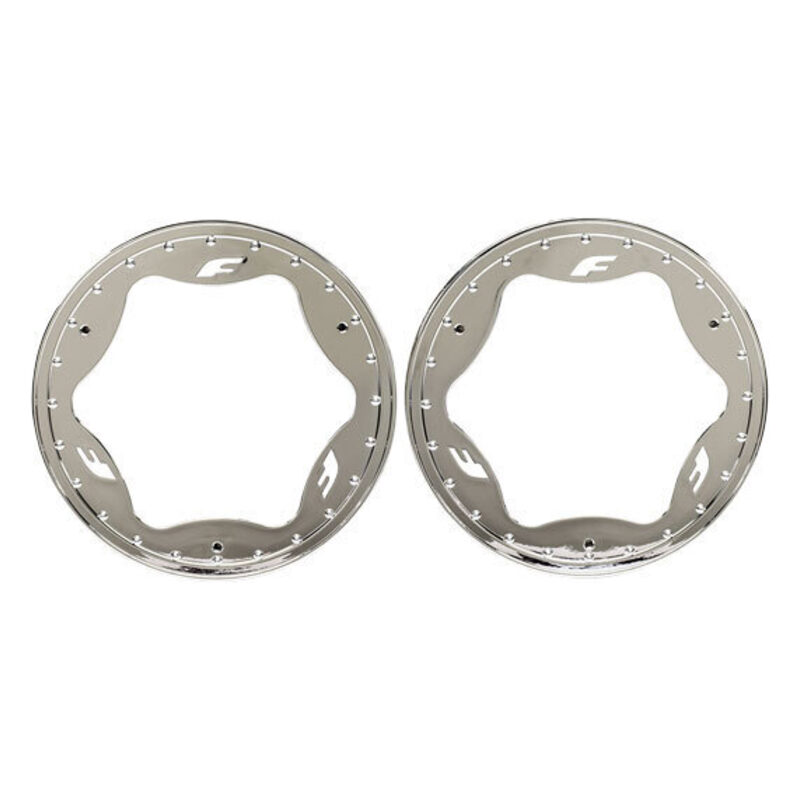 Traxxas 3.9in Chrome Funco Rear Beadlock Rings (2) TRA10977-CHRM