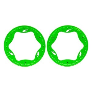 Traxxas 3.9in Green Funco Rear Beadlock Rings (2) TRA10977-GRN