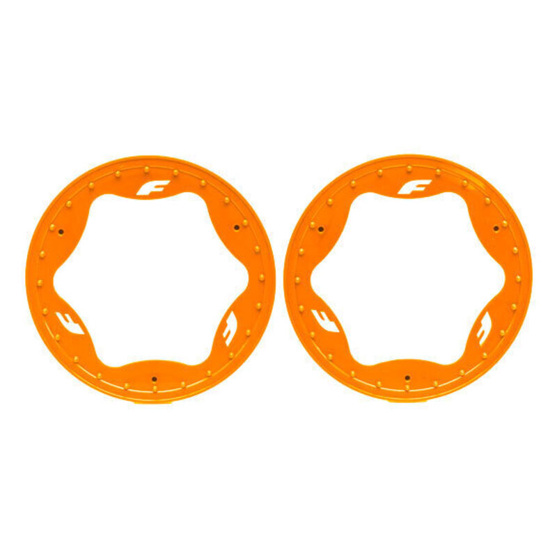 Traxxas 3.9in Orange Funco Rear Beadlock Rings (2) TRA10977-ORNG