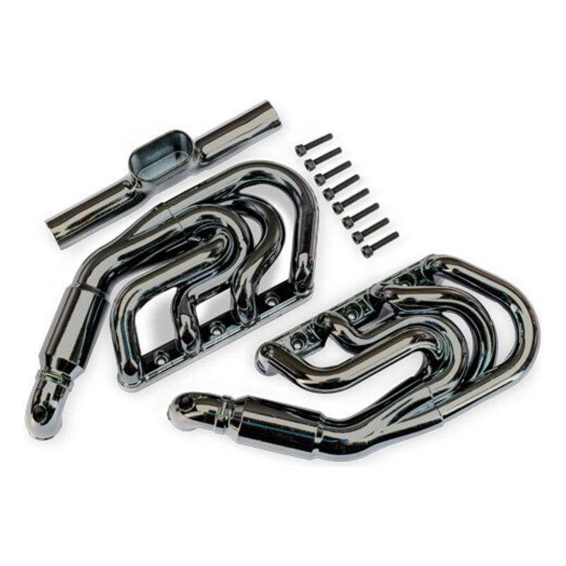 Traxxas Pro Scale Sand Car Black Chrome Exhaust Headers TRA10982-BLKCR