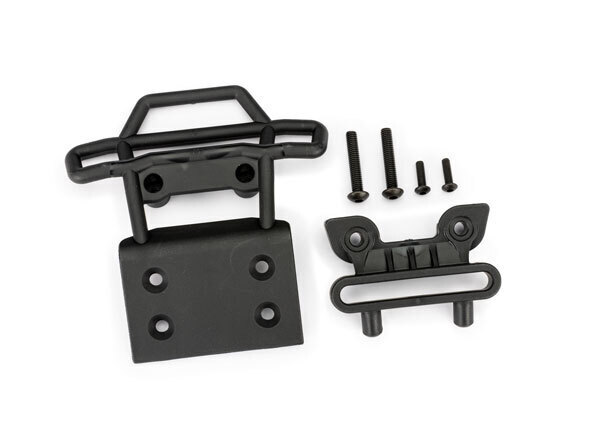 Traxxas Black Front Bumper and Bumper Mount TRA3621-BLK
