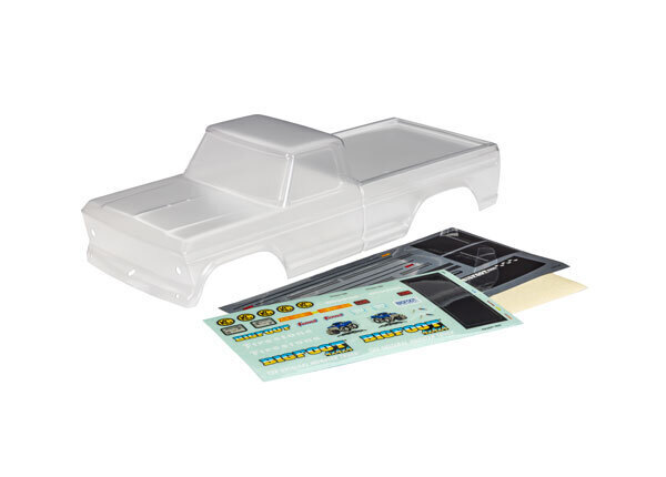 Traxxas BIGFOOT No. 1 Clear Clipless Body TRA3660X - 3660x-jpg Traxxas BIGFOOT No. 1 Clear Clipless Body TRA3660X