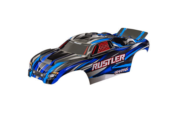 Traxxas Rustler 2WD Blue Clipless Body TRA3721-BLUE