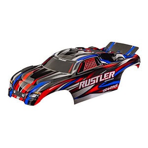 Traxxas Rustler 2WD Red Clipless Body TRA3721-RED
