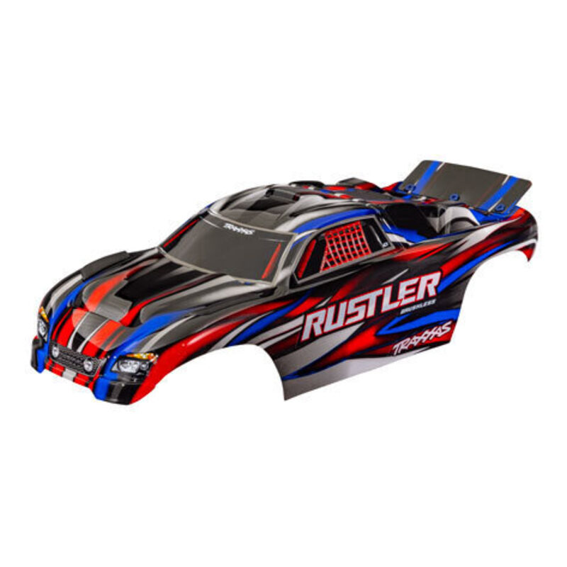 Traxxas Rustler 2WD Red Clipless Body TRA3721-RED - 3721-red-jpg Traxxas Rustler 2WD Red Clipless Body TRA3721-RED