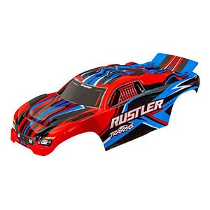 Traxxas Rustler 2WD Red Clipless Body TRA3734-RED