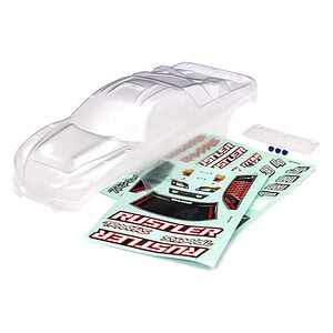 Traxxas Rustler 2WD Clear Clipless Body TRA3753