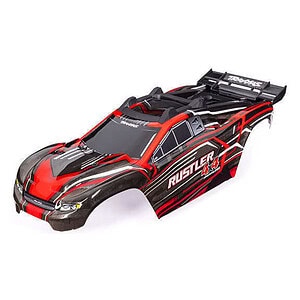 Traxxas Rustler 4X4 Red Clipless Body TRA6740-RED