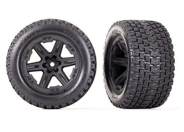 Traxxas RXT 2.8in Black Wheels & Gravix Tires (2) TRA6764 - 6764-jpg Traxxas RXT 2.8in Black Wheels & Gravix Tires (2) TRA6764