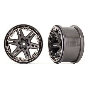 Traxxas RXT 2.8in Black Chrome Wheels TRA6772-BLKCR