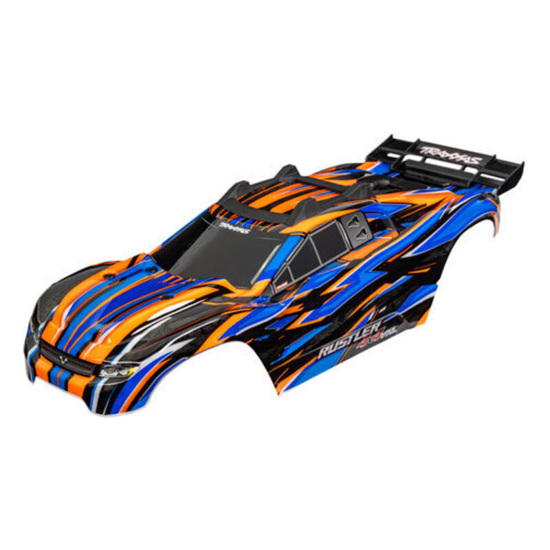 Traxxas Rustler 4X4 VXL Orange Clipless Body TRA6785-ORNG - 6785-orng-jpg Traxxas Rustler 4X4 VXL Orange Clipless Body TRA6785-ORNG