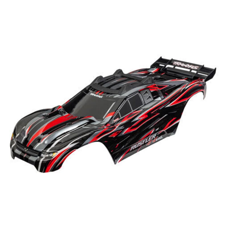 Traxxas Rustler 4X4 VXL Red Clipless Body TRA6785-RED - 6785-red-jpg Traxxas Rustler 4X4 VXL Red Clipless Body TRA6785-RED