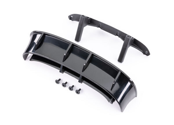 Traxxas Ford Fiesta Black Rear Wing with Screws TRA7413X