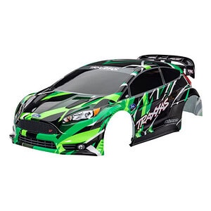 Traxxas Ford Fiesta ST Rally Green Clipless Body TRA7427-GRN