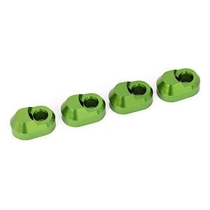 Traxxas Green Aluminum Suspension Pin Retainers (4) TRA7743-GRN