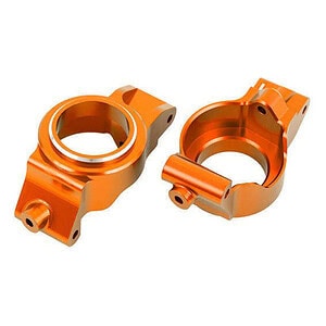 Traxxas X-Series Orange Aluminum Caster Blocks (L&R) TRA7832-ORNG