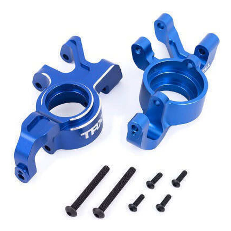 Traxxas X-Series Blue Aluminum Steering Blocks (L&R) TRA7836-BLUE - 7836-blue-jpg Traxxas X-Series Blue Aluminum Steering Blocks (L&R) TRA7836-BLUE