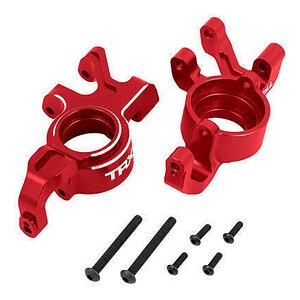 Traxxas X-Series Red Aluminum Steering Blocks (L&R) TRA7836-RED