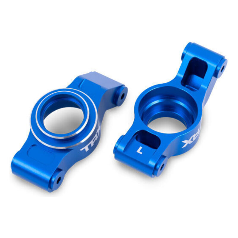 Traxxas X-Series Blue Aluminum Rear Stub Axle Carriers (L&R) TRA7852-BLUE