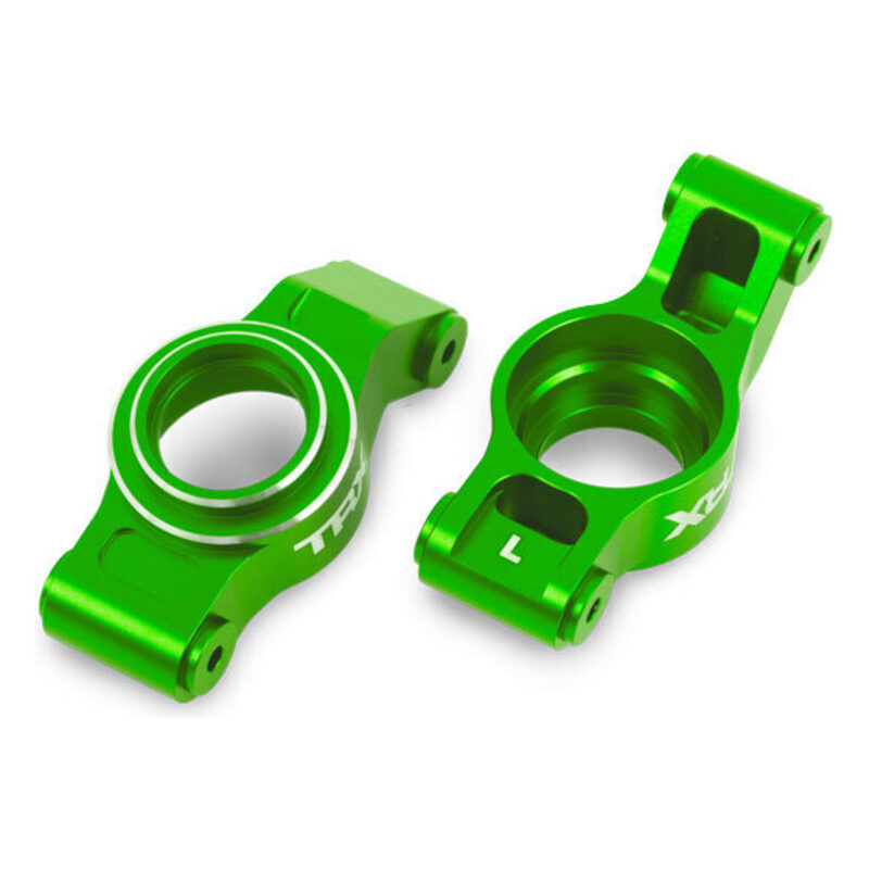 Traxxas X-Series Green Aluminum Rear Stub Axle Carriers (L&R) TRA7852-GRN