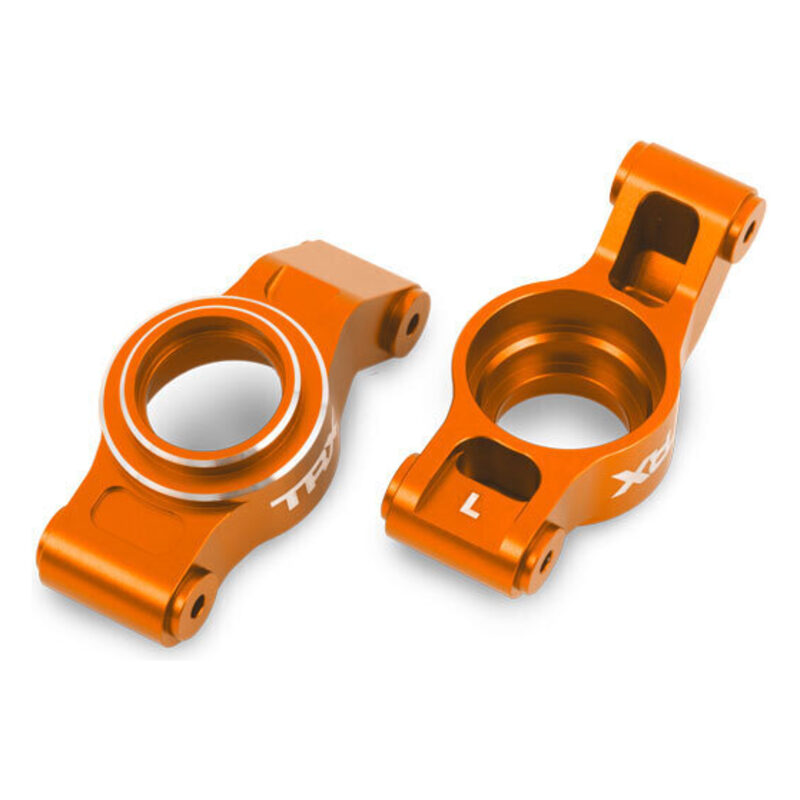 Traxxas X-Series Orange Aluminum Rear Stub Axle Carriers (L&R) TRA7852-ORNG