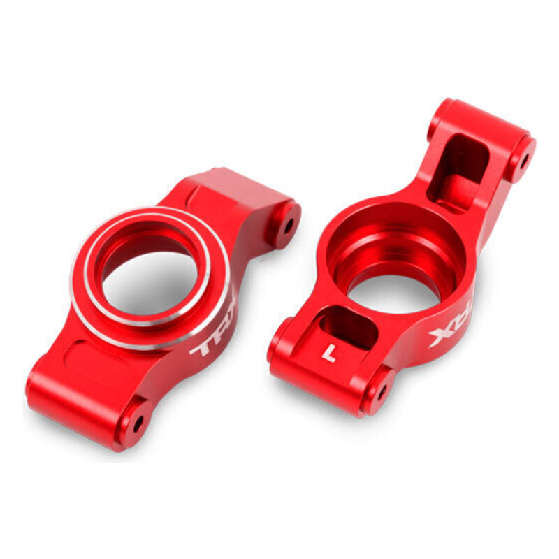 Traxxas X-Series Red Aluminum Rear Stub Axle Carriers (L&R) TRA7852-RED