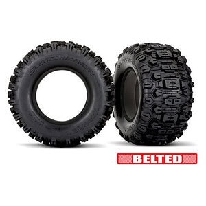Traxxas X-Series Belted Sledgehammer Tires w/ Inserts (2) TRA7870