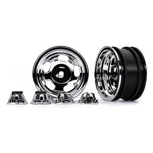 Traxxas 2.2in Slotted Chrome Wheels (2) TRA8158X
