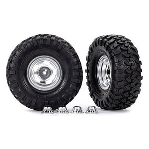 Traxxas 2.2in Slotted Satin Wheels & Canyon Trail Tires (2) TRA8159