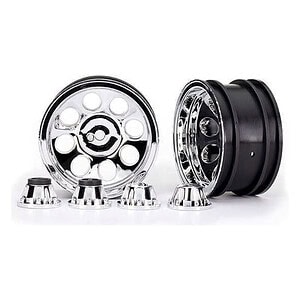 Traxxas 2.2in Chrome Wheels with Center Caps TRA8163