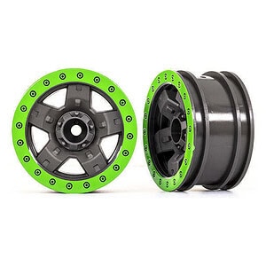Traxxas 2.2in Green TRX-4 Sport Wheels (2) TRA8180-GRN