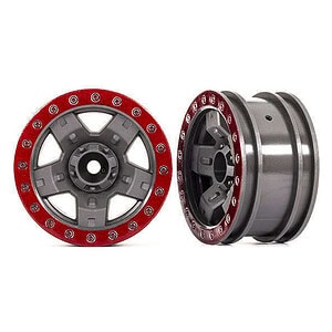 Traxxas 2.2in Red TRX-4 Sport Wheels (2) TRA8180-RED