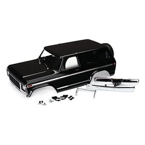 Traxxas TRX-4 1979 Ford Bronco Black Clipless Body TRA8188