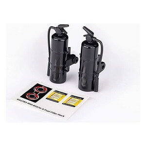 Traxxas Replica Black Fire Extinguishers with Decals (2) TRA8422-BLK