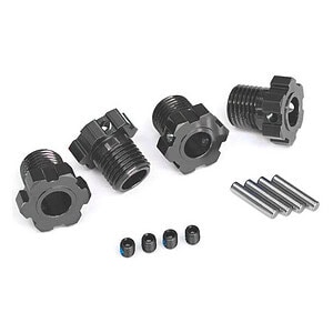 Traxxas 17 mm Gray Aluminum Splined Wheel Hubs (4) TRA8654-GRAY