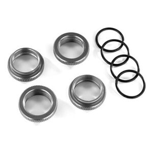 Traxxas Gray Aluminum GT-Maxx Spring Retainers (4) TRA8968-GRAY