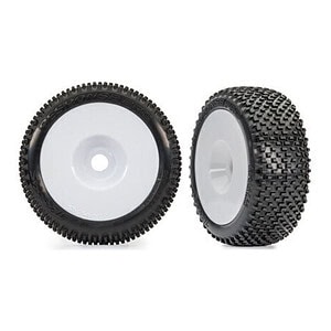 Traxxas 3.0in White Dished Wheels w/ Response Pro Tires (2) TRA9074-WHT