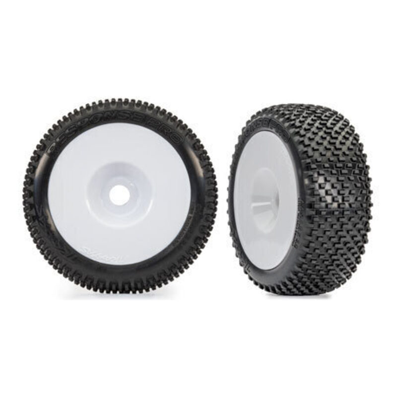 Traxxas 3.0in White Dished Wheels w/ Response Pro Tires (2) TRA9074-WHT