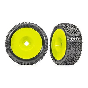 Traxxas 3.0in Yellow Dished Wheels w/ Response Pro Tires (2) TRA9074-YLW