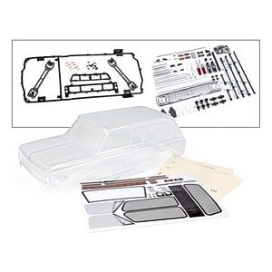 Traxxas TRX-4 1972 Chevrolet Blazer Clear Clipless Body TRA9130