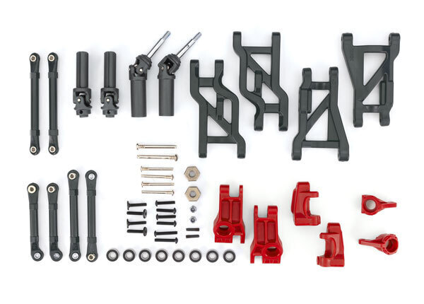 Traxxas Red Extreme HD Driveline and Suspension Upgrade Kit TRA9182-RED
