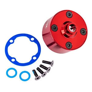 Traxxas Red Aluminum Differential Carrier & Hardware TRA9581R