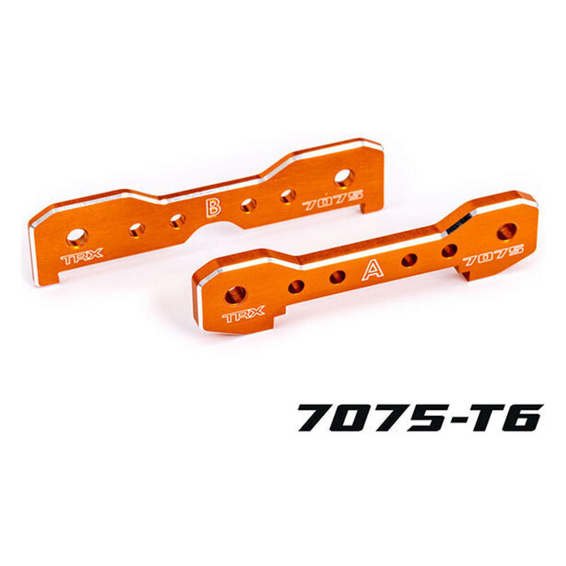 Traxxas Orange 7075-T6 Aluminum Sledge Front Tie Bars TRA9629T