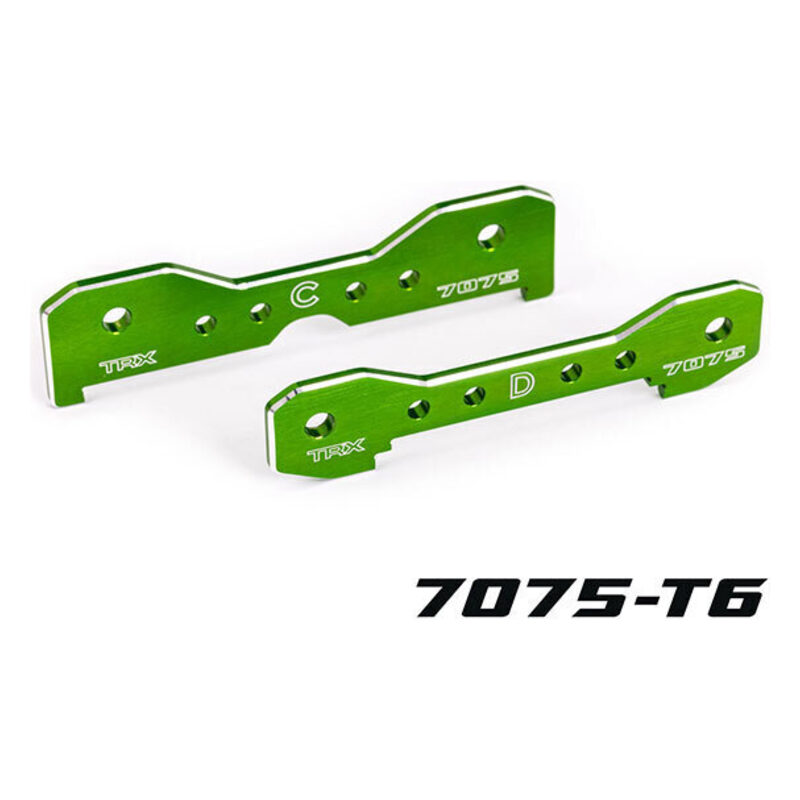Traxxas Green 7075-T6 Aluminum Sledge Rear Tie Bars TRA9630G