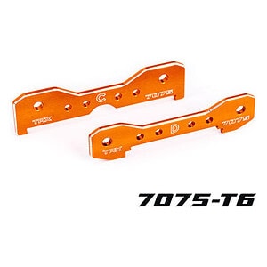 Traxxas Orange 7075-T6 Aluminum Sledge Rear Tie Bars TRA9630T