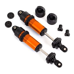 Traxxas Orange Aluminum GT-Maxx Shocks (2) TRA9660-ORNG
