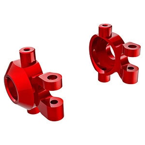 Traxxas Red Aluminum Caster Blocks (L&R) TRA9737-RED