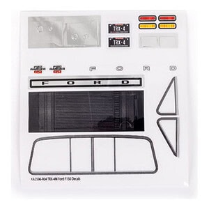 Traxxas TRX-4M Ford F-150 Decal Sheet TRA9828